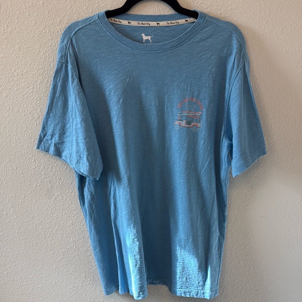 The Black Dog Blue Crew Neck Short Sleeve Tee